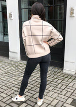 Windowpane Mockneck Sweater-***FINAL SALE***-Hand In Pocket