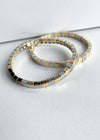 Gold and Silver Sands of Time Beaded Bracelet-Hand In Pocket