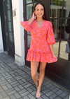 Karlie Taba Faux Wrap Mini Dress-Pink ***FINAL SALE***-Hand In Pocket