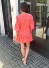 Karlie Taba Faux Wrap Mini Dress-Pink ***FINAL SALE***-Hand In Pocket