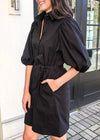 Bahia Puff Sleeve Shirtdress-Hand In Pocket