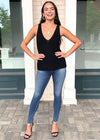 Brooks Sleeveless Scoop Neck Sweater Tank - Black-***FINAL SALE***-Hand In Pocket