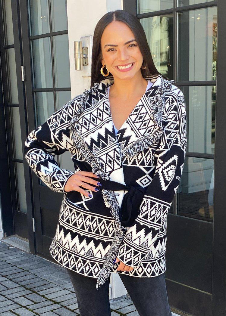 |EXTRA 25% OFF| Visalia Fringed Wrap Cardigan***FINAL SALE***-Hand In Pocket