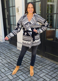 |EXTRA 25% OFF| Visalia Fringed Wrap Cardigan***FINAL SALE***-Hand In Pocket