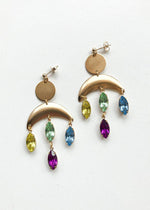 Farrah B Pegasus Jeweled Chandelier Earrings-Hand In Pocket