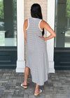 Z Supply Reverie Striped Midi Dress - Black/White-Hand In Pocket