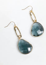 Tinian Jeweled Drop Earring - Gray-Hand In Pocket