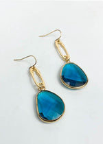 Tinian Jeweled Drop Earring - Turquoise-Hand In Pocket