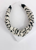 Maupiti Zebra Print Headband-Hand In Pocket
