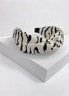 Maupiti Zebra Print Headband-Hand In Pocket