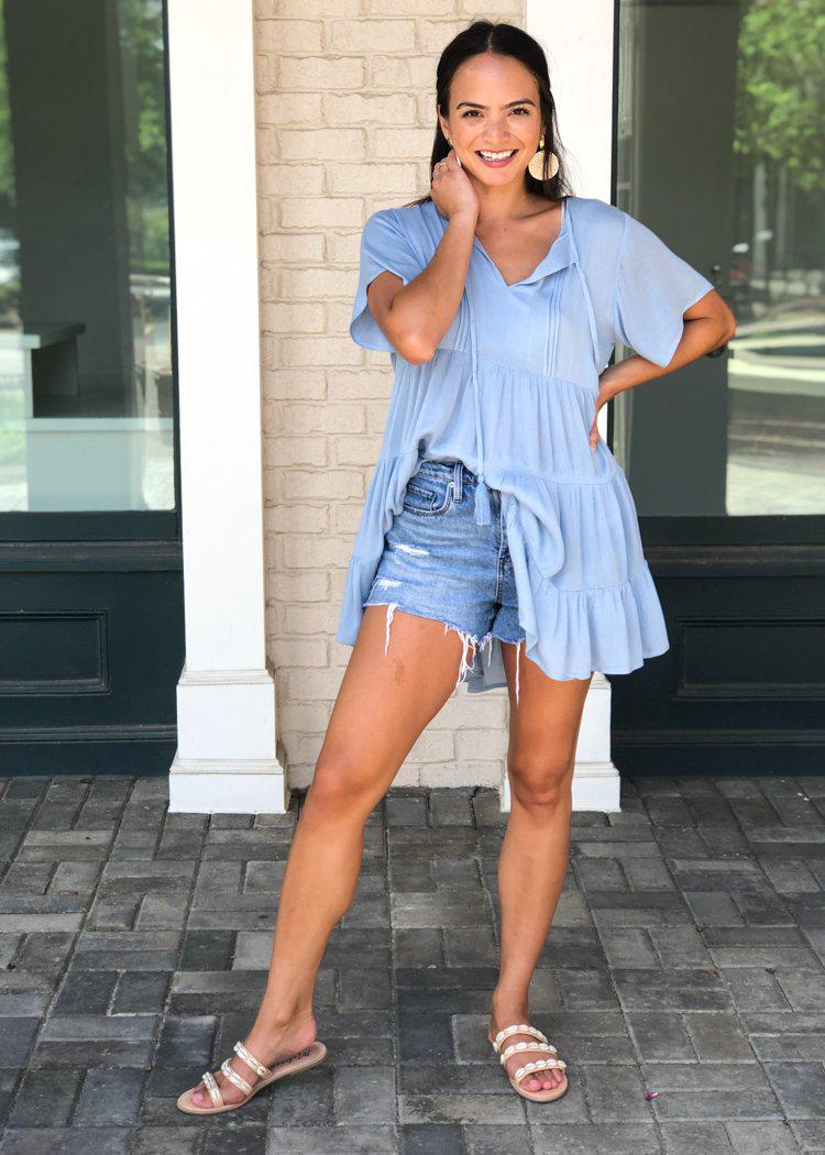 Cloudwalk Boho Tiered Tassel Tie Top/Tunic ***FINAL SALE***-Hand In Pocket