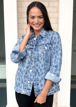 Blank NYC Welcome To The Jungle Leopard Print Denim Jacket ***FINAL SALE***-Hand In Pocket