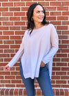 Weekender Pullover Ombre-Oatmeal-Hand In Pocket