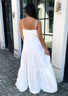 BB Dakota Been So Long Tiered Maxi Dress - White-Hand In Pocket