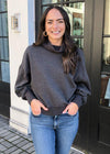 Z Supply Ellis Mock Neck Pullover-Hand In Pocket