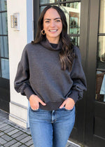 Z Supply Ellis Mock Neck Pullover-Hand In Pocket