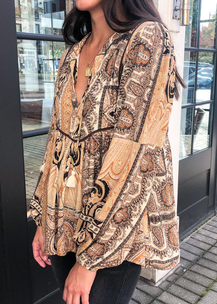 Calabria Peasant Blouse-***FINAL SALE***-Hand In Pocket