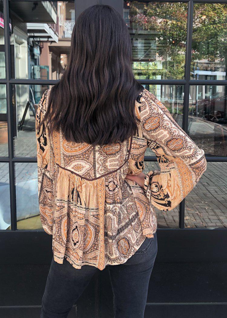 Calabria Peasant Blouse-***FINAL SALE***-Hand In Pocket