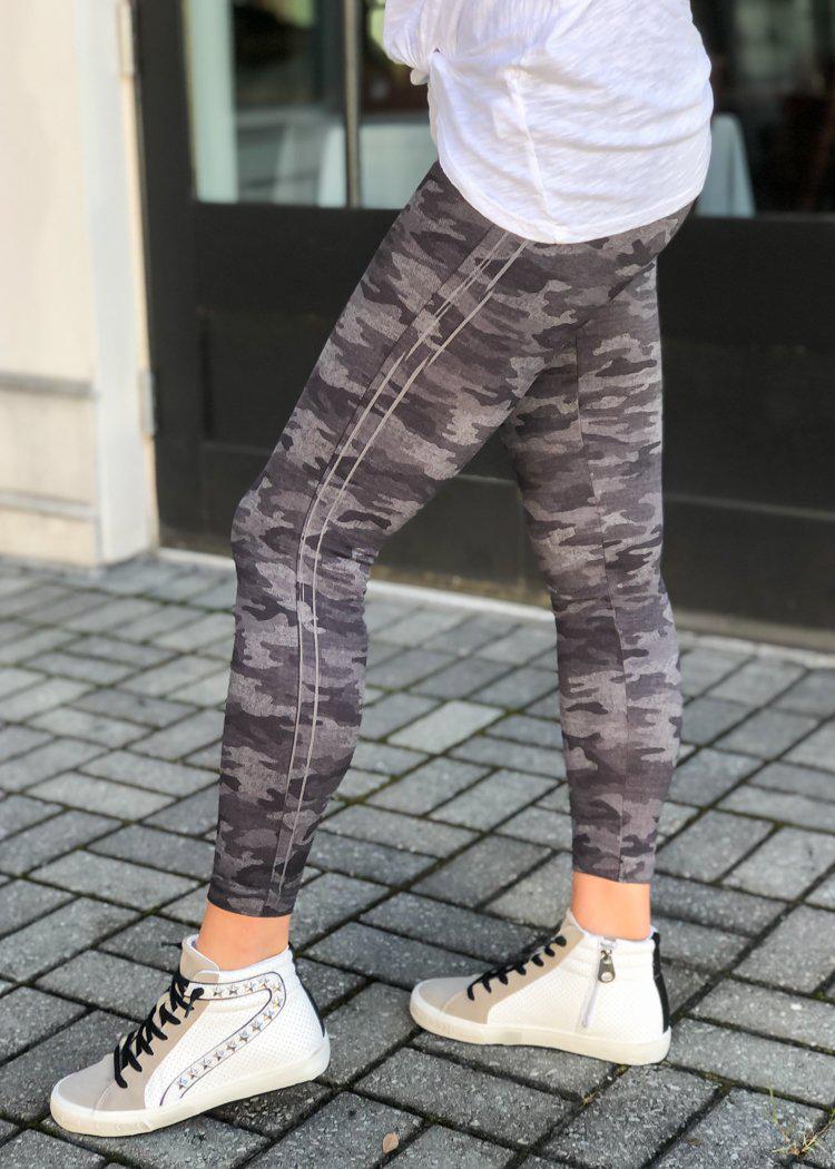 Spanx Look at Me Now High-Rise Camo Leggings - Htr Camo - $68