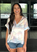 Karlie Watersound V Neck Essential Blouse-Hand In Pocket