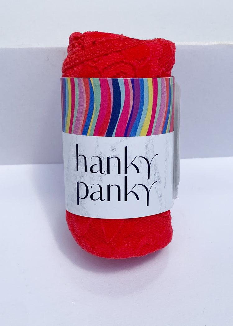 Hanky Panky Signature Lace Original Rise Thong - Deep Sea Coral-Hand In Pocket