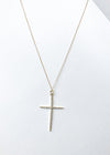 Bracha Everlasting Cross Necklace - Gold-Hand In Pocket
