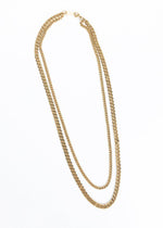 Bracha Gigi Layered Chain Necklace - Gold-Hand In Pocket