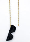 Bracha Jillian Acrylic Face Mask Chain - Neutral-Hand In Pocket