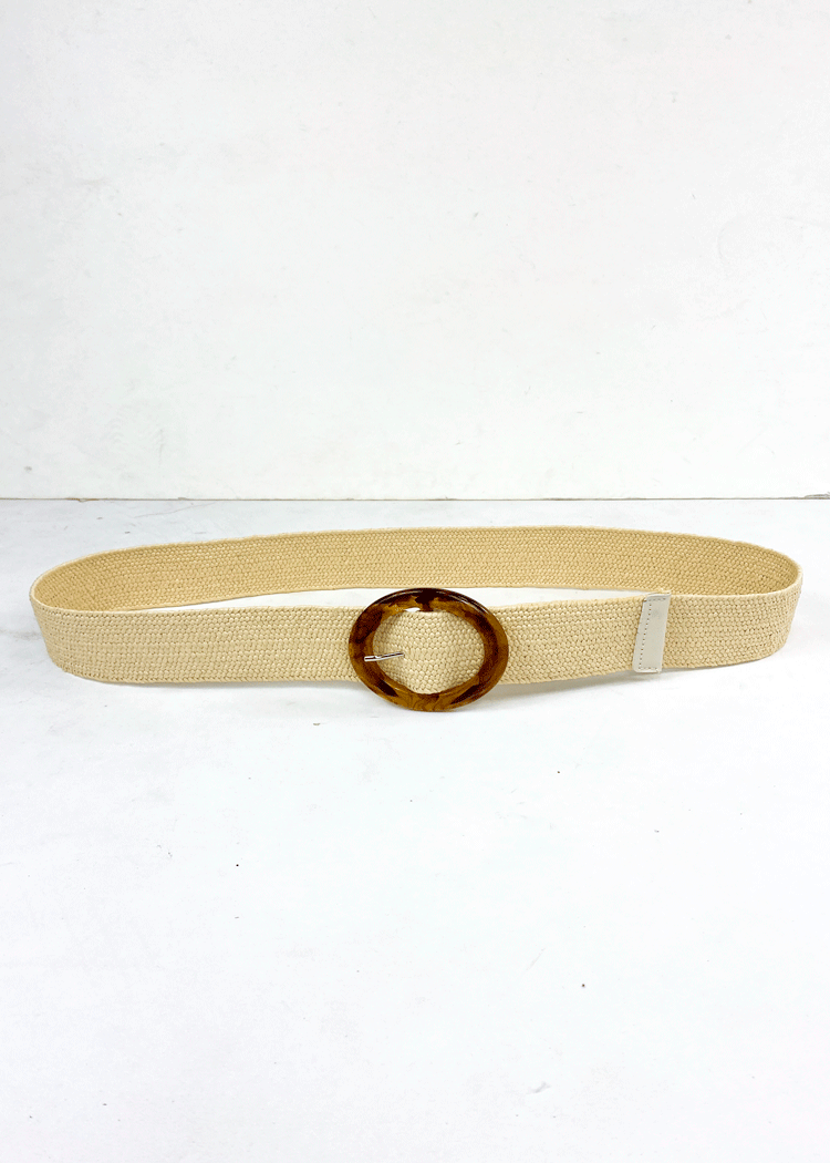Burleigh Stretchy Belt-Beige
