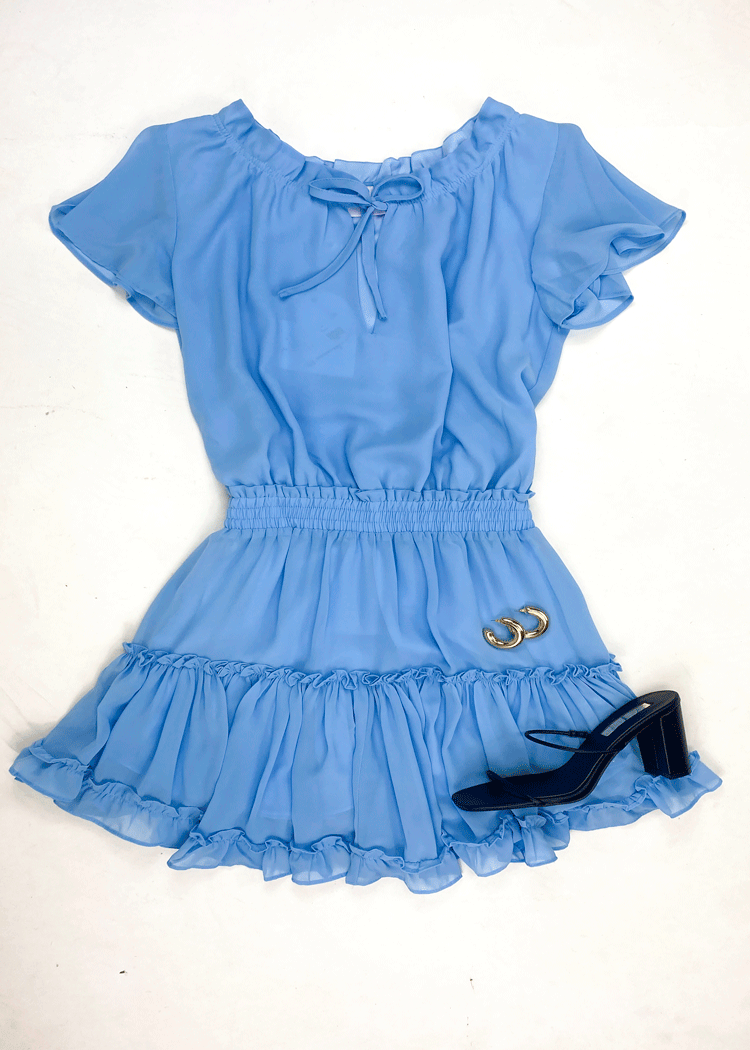 Buddy Love Roxy Mini Dress - Powder Blue