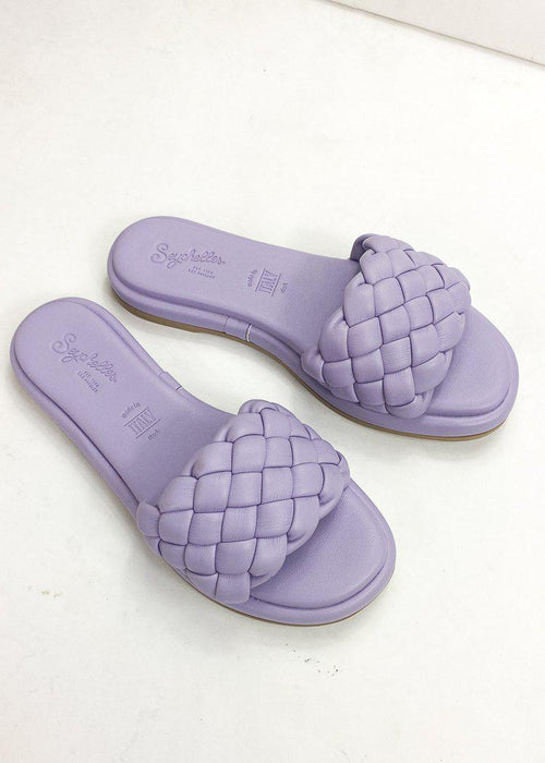 Seychelles Bellissima Puffy Woven Slide Sandal-Lavender-***FINAL SALE***-Hand In Pocket