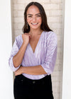 Karlie Short Sleeve Velvet Bodysuit ***FINAL SALE***-Hand In Pocket