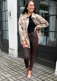 Emmie Aztec Button Down Long Sleeve Jacket ***FINAL SALE***-Hand In Pocket