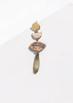 Matlacha Stone and Metal Drop Earrings-Hand In Pocket