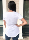 Z Supply Pocket Tee - White-Hand In Pocket