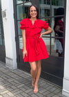 Zicatela Ruffle Trim Gauze Dress-***FINAL SALE***-Hand In Pocket