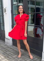 Zicatela Ruffle Trim Gauze Dress-***FINAL SALE***-Hand In Pocket