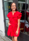 Zicatela Ruffle Trim Gauze Dress-***FINAL SALE***-Hand In Pocket