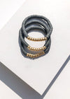 Medocino Stretch Beaded Bracelet Set of 3 - Gray-Hand In Pocket