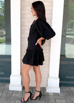 Karlie Ramie Faux Wrap Mini Dress-***FINAL SALE***-Hand In Pocket