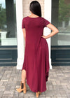 Karlie Hermosa Basic Maxi Dress- Burgundy-***FINAL SALE***-Hand In Pocket