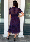 Karlie Timber "Snake Print" Puff Sleeve Tiered Midi Dress-***FINAL SALE***-Hand In Pocket