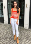 525 America Gingham Sweater Tank-Hand In Pocket
