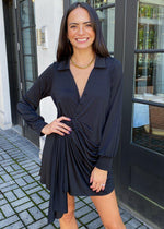 Krisa Polo Wrap Dress-Hand In Pocket