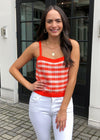 525 America Gingham Sweater Tank-Hand In Pocket