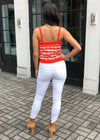 525 America Gingham Sweater Tank-Hand In Pocket