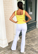 Piper Square Neck Knit Tank - Lime ***FINAL SALE***-Hand In Pocket