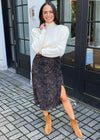 Lucy Paris Zane Animal Print Skirt-Hand In Pocket