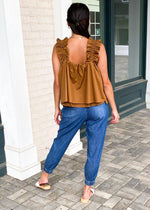Victoria Ruffled Strap Two Tiered Top ***FINAL SALE***-Hand In Pocket