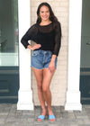 RD Style Crochet Black Pull-Over Sweater ***FINAL SALE***-Hand In Pocket